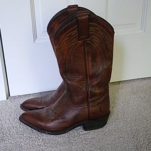 Frye leather cowgirl boots